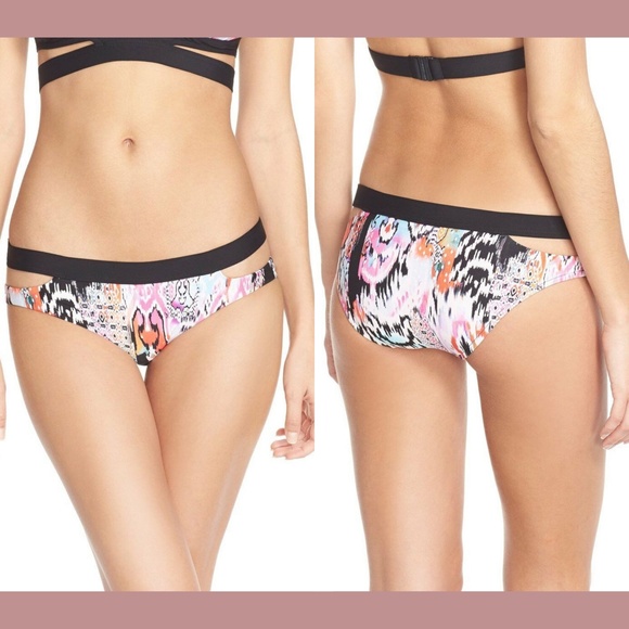 NWT Seafolly [ 8 US ] Beach Gypsy‎ Split Band Hipster Bikini Bottoms - Picture 3 of 10